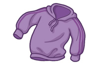 a sweatshirt