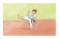practice karate