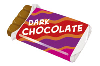 dark chocolate/ bitter