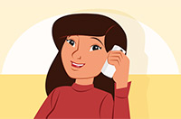 talking on the phone