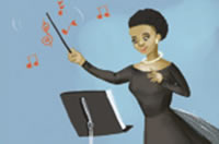 conduct an orchestra