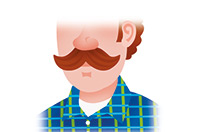 a moustache
