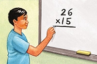 writing on the board